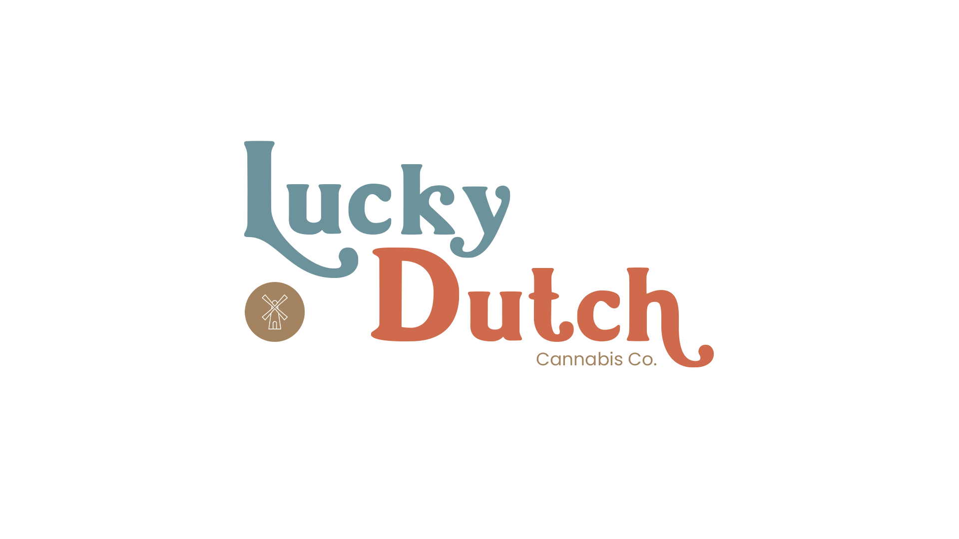 lucky dutch logo with windmill